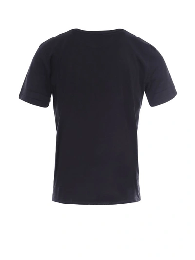 Shop Saint Laurent Cotton T-shirt In Black