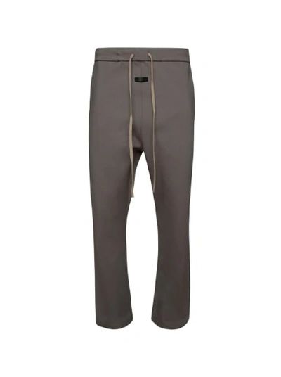 Shop Fear Of God Eternal Viscose Tricot Relaxed Pants Dusty Concrete Grey