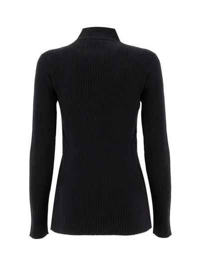 Shop Fabiana Filippi Black Wool Blend Sweater