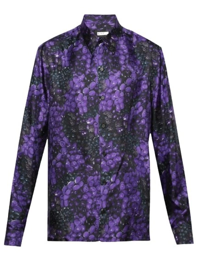 Shop Givenchy Long Sleeve Shirt In Purple