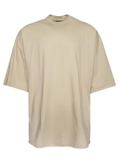 Shop Rick Owens Tommy Cotton T-shirt In Neutrals