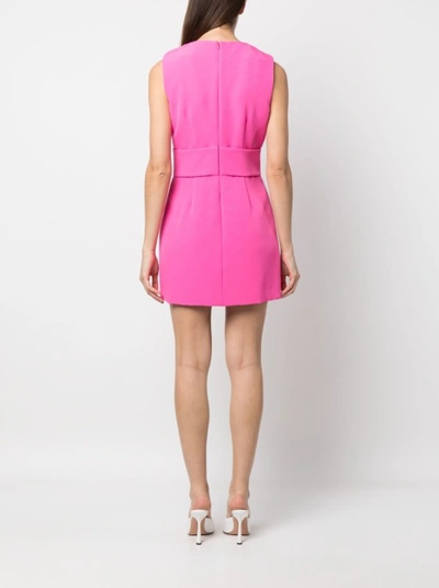 Shop Chiara Ferragni Pink Round Neck Dress