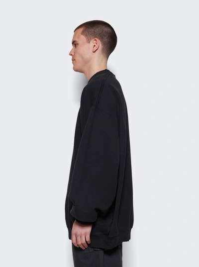 Shop Vetements Embroidered Afterlife Sweatshirt In Black