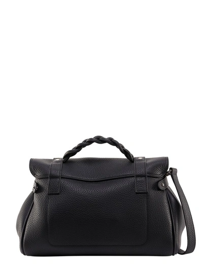 Shop Mulberry Handbag In Textured Leather In Black