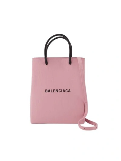 Shop Balenciaga Phone Holder - Leather - Powder Pink