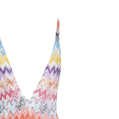 Shop Missoni One-piece Swimsuit In Multicolor