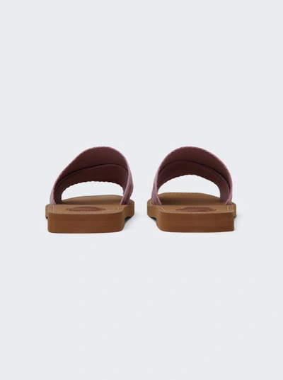 Shop Chloé Woody Flat Mules In Red