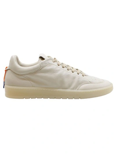 Shop Barracuda White Soft Nappa Leather Sneakers