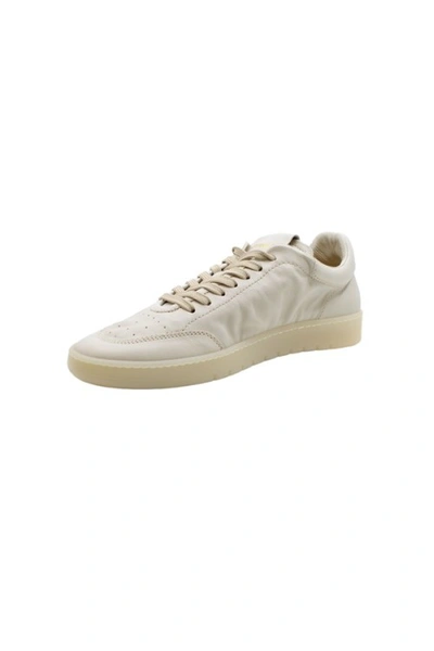 Shop Barracuda White Soft Nappa Leather Sneakers
