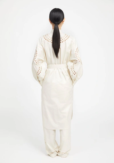Shop Aeron Senate - Poplin Shirt Dress In White