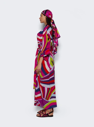 Shop Pucci Belted Kimono Dress In Pink