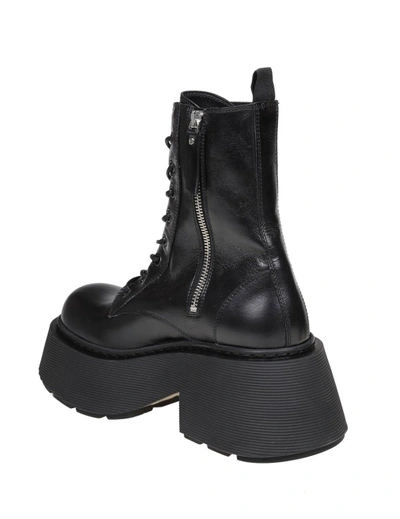 Shop Vic Matie Mayon Ankle Boot In Black Leather