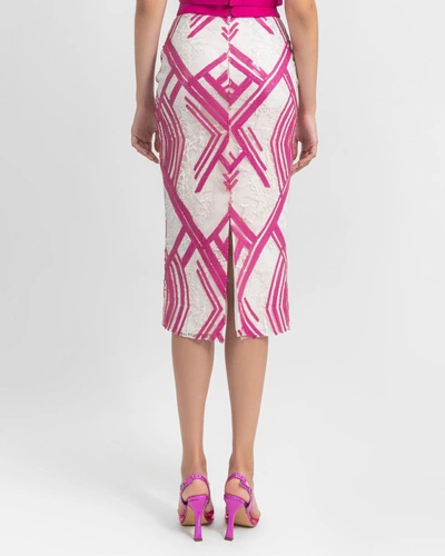 Shop Gemy Maalouf Pencil-cut Skirt - Midi Skirts In Pink