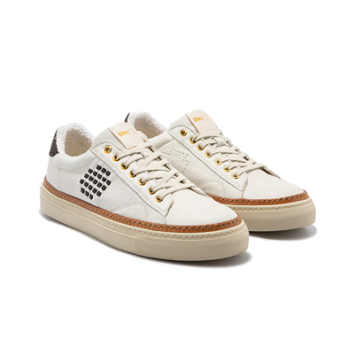 Shop Be Positive Anniversary Leather Sneakers In White