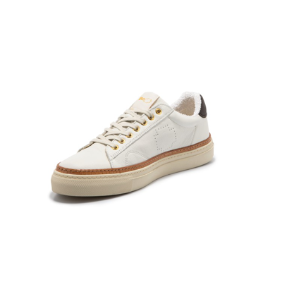 Shop Be Positive Anniversary Leather Sneakers In White