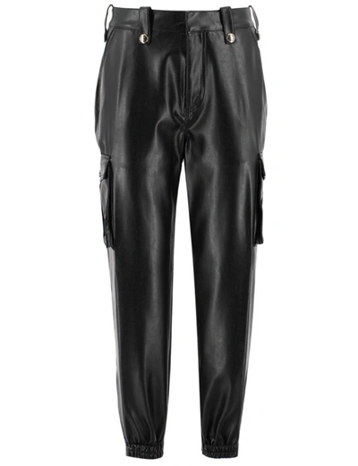 Shop Ermanno Scervino Black Cargo Trousers