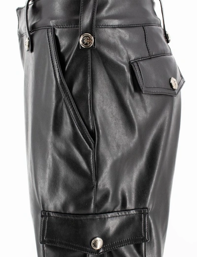 Ermanno Scervino Black Cargo Trousers In Black
