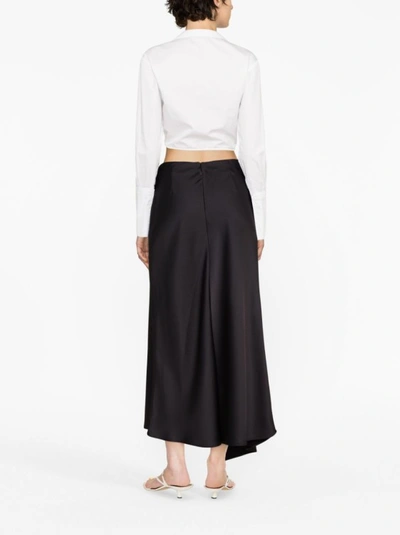 Shop Pinko Black Maxi Skirt