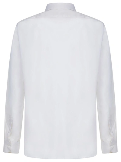Shop Luigi Borrelli Semi-slim Flit Shirt In White