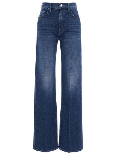 Shop Mother The Lasso Heel Jeans In Blue