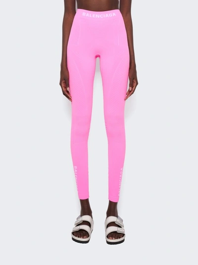 Shop Balenciaga Athletic Leggings In Pink