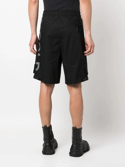 Shop A-cold-wall* Marble Print Shorts In Black