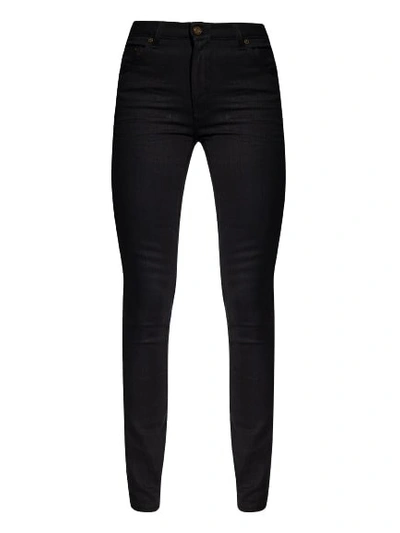 Shop Saint Laurent Black Skinny Denim Jeans