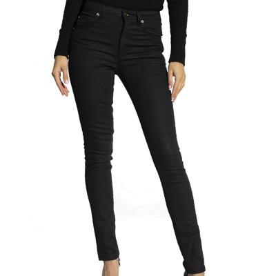 Shop Saint Laurent Black Skinny Denim Jeans