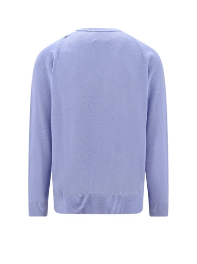 Shop Givenchy Cashmere Sweater With Frontal 4g Motif In Blue