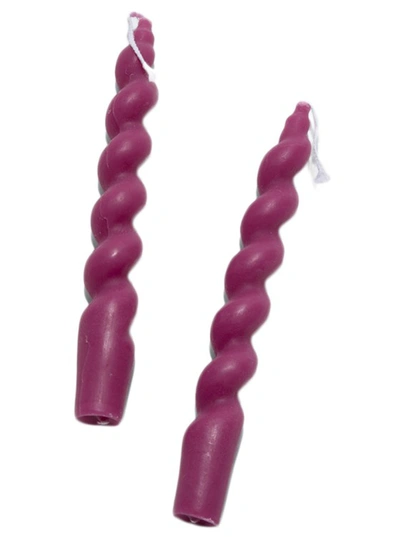 Shop Ririku Wave Candle In Purple
