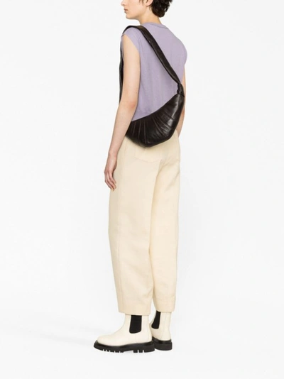 Lemaire Small Croissant Bag In Brown
