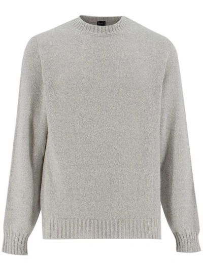 Shop Fedeli Crew Neck Sweater In Grey