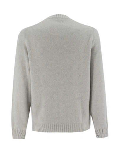 Shop Fedeli Crew Neck Sweater In Grey