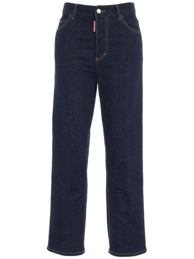 Shop Dsquared2 Boston Jeans In Blue