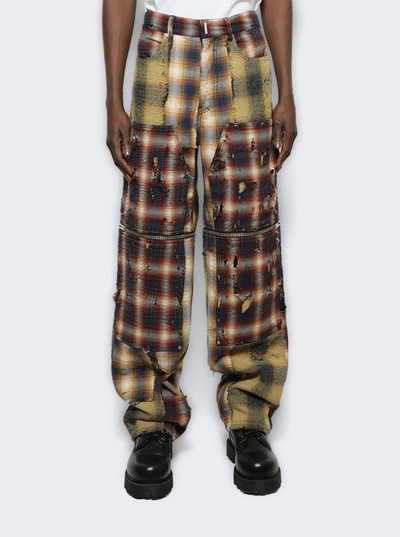 Shop Givenchy Zip Off Carpenter Denim Trousers In Multicolor