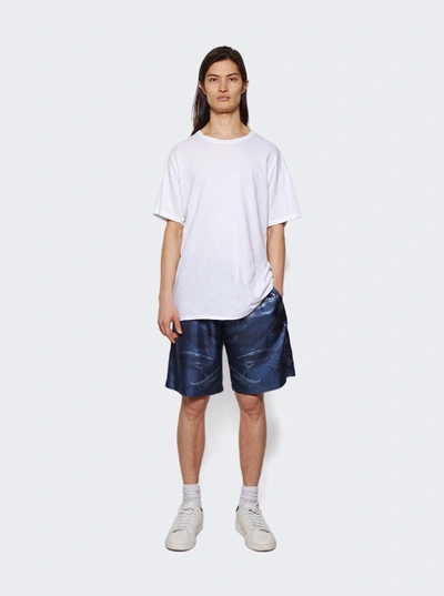 Shop Burberry Casual Shorts In Blue