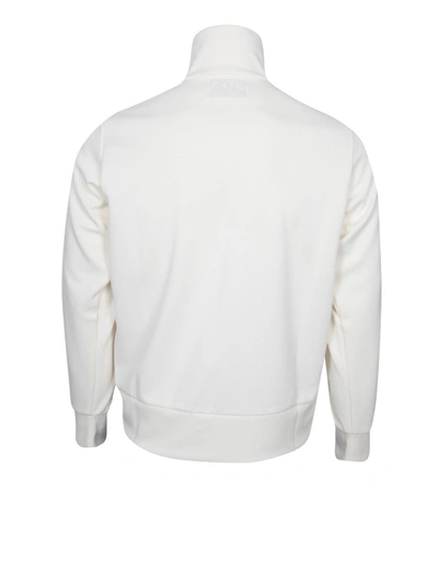 Shop Golden Goose White Print Fabric Sweatshirt