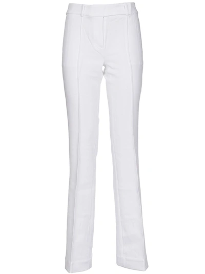 Shop Michael Kors Regular Fit White Trousers