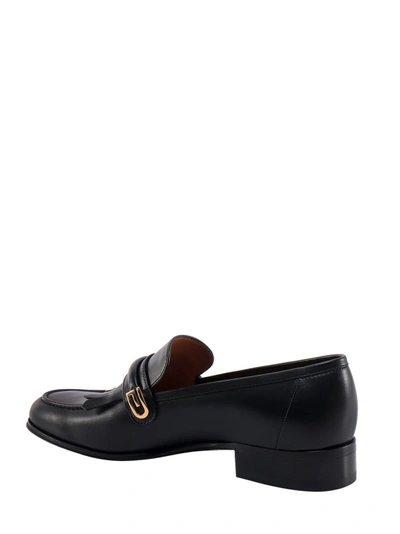 Shop Gucci Mirrored G Leather Loafer In Black