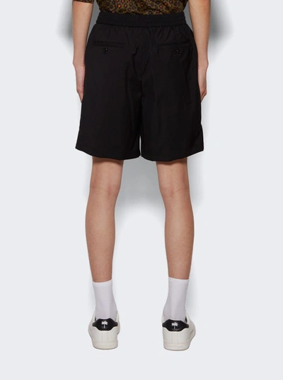 Shop Ami Alexandre Mattiussi Elasticated Waist Shorts In Black