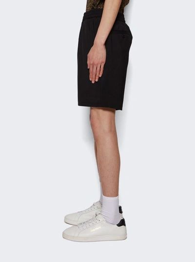 Shop Ami Alexandre Mattiussi Elasticated Waist Shorts In Black