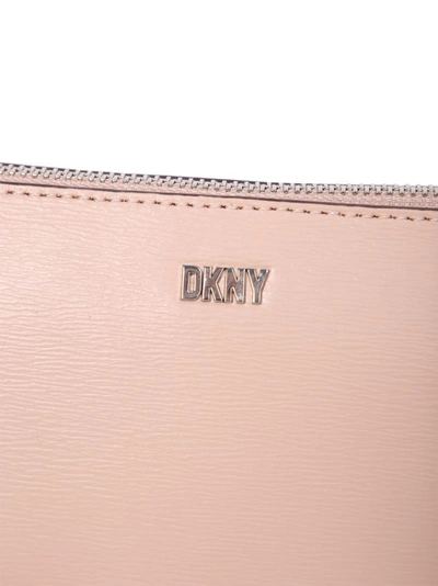 Shop Dkny Pink Bryant Leather Crossbody Bag