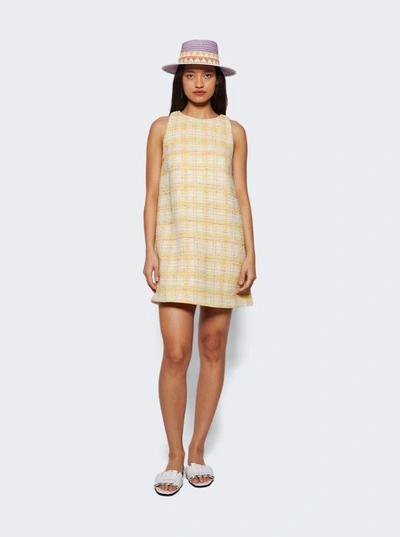 Shop Lisa Marie Fernandez Sleeveless Shift Dress In Yellow