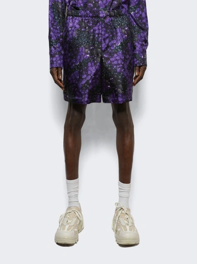 Shop Givenchy Formal Elastic Shorts In Purple