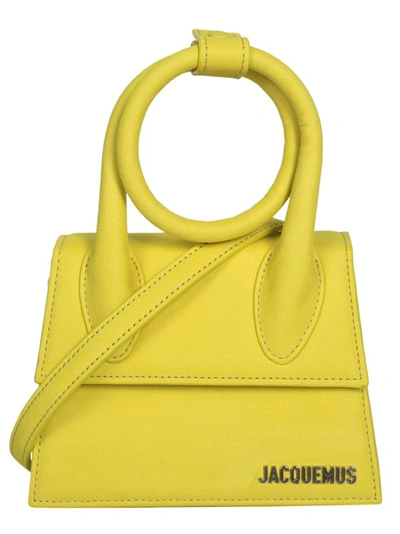 Shop Jacquemus Le Chiquito Noeud Bag In Yellow