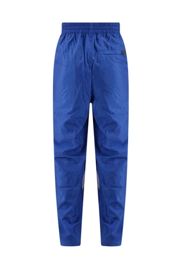Shop Isabel Marant Recycled Nylon Trouser With Contrasting Inserts In Blue