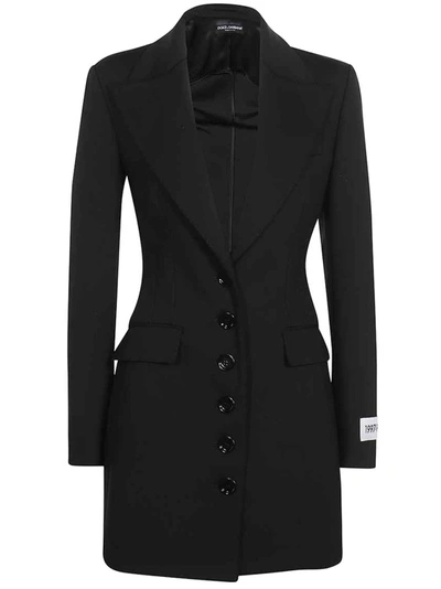 Shop Dolce & Gabbana Kim Single Breasted Blazer In Black