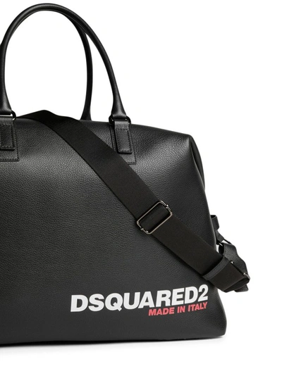 Shop Dsquared2 Black Duffle Bag