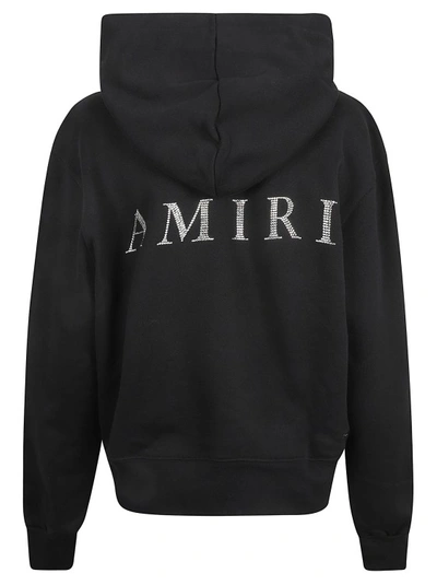 Shop Amiri Black-cotton Terry Sweatshirt