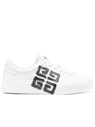 Shop Givenchy City Sport Printed Sneakers In White